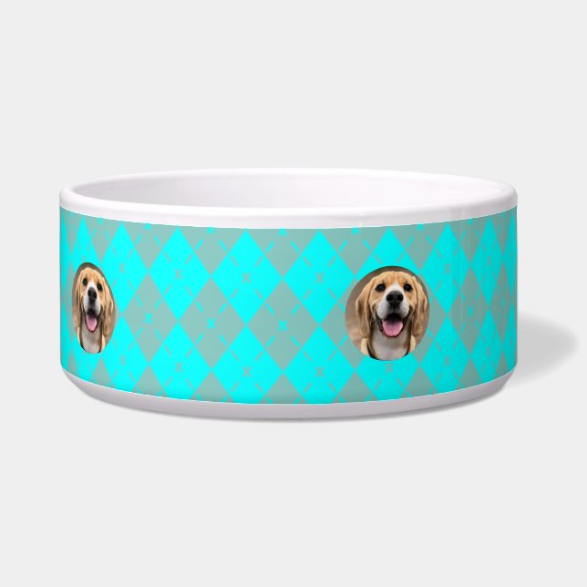 Tigela Acessório Pet de Comida para Cachorro com Monogram (Direita)