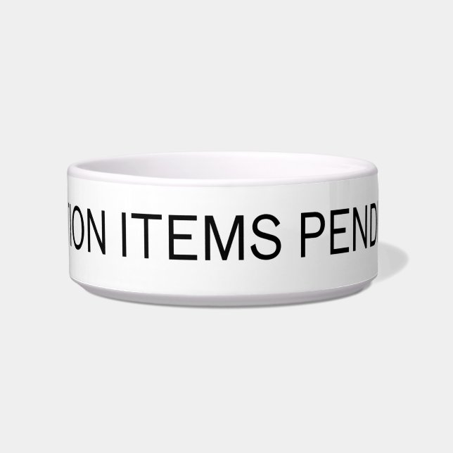 Tigela Action Items Pending | Modern Ceramic Pet Bowl (Frente)