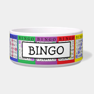 Tigela Adicione o nome do cão Cartões engraçados BINGO