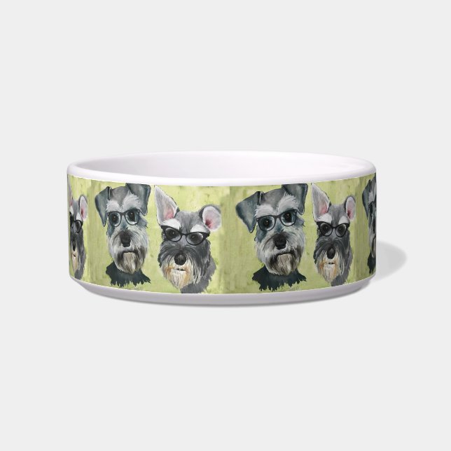 Tigela Água do Schnauzer e bacia da comida (Esquerda)