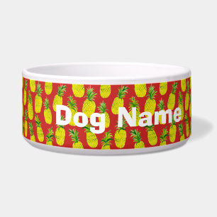 Tigela Água ou comida personalizada vermelho do animal d