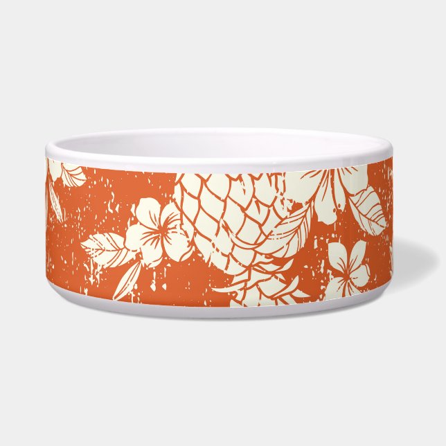 Tigela Aloha Spirit: Hibiscus-Pineapple Harmony. (Frente)