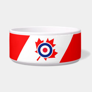 Tigela Alvo de Curling de Hóquei no Gelo Grunge Mod Canad