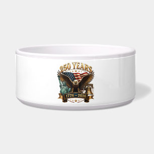 Tigela Americano 250º Aniversário EUA Patriótico 4 de Jul