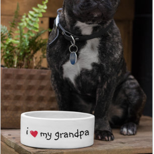 Tigela Amo comida do meu avô humor engraçado cachorro ani