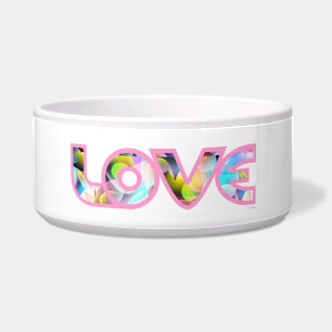 Tigela Amo Meu Pet - rosa