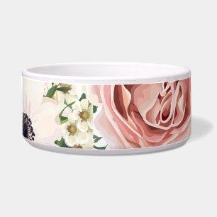 Tigela Anemo de Rosa de Jardim Geométrico de Pet Bowls Pe