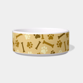 Tigela Animal de estimação - impressão de pata de gato ou
