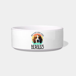 Tigela Apenas um menino que ama Beagles