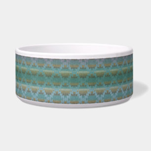 Tigela Aqua Ombre, Padrão Sudoeste, Pet Bowl Cerâmica