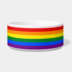 Tigela Arco-Íris LGBT Sinalizador Pet Bowl