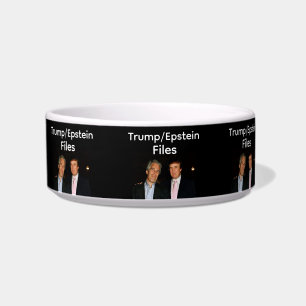 Tigela Arquivos de Trump/Epstein Pet Bowl