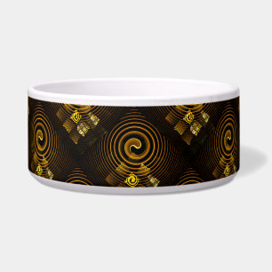 Tigela Arte abstrato elegante moderno boho dourado padrão