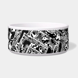 Tigela Arte Geométrica Preto e Branco 25