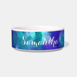 Tigela Arte Verde E Roxa