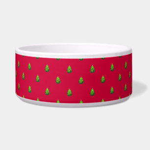 Tigela Árvores de Natal com fundo customizável