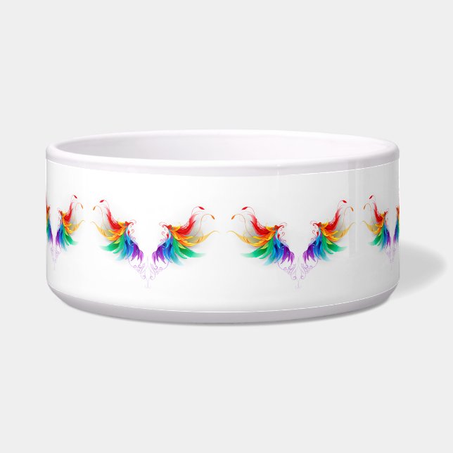 Tigela Asas Fluffy Rainbow (Frente)