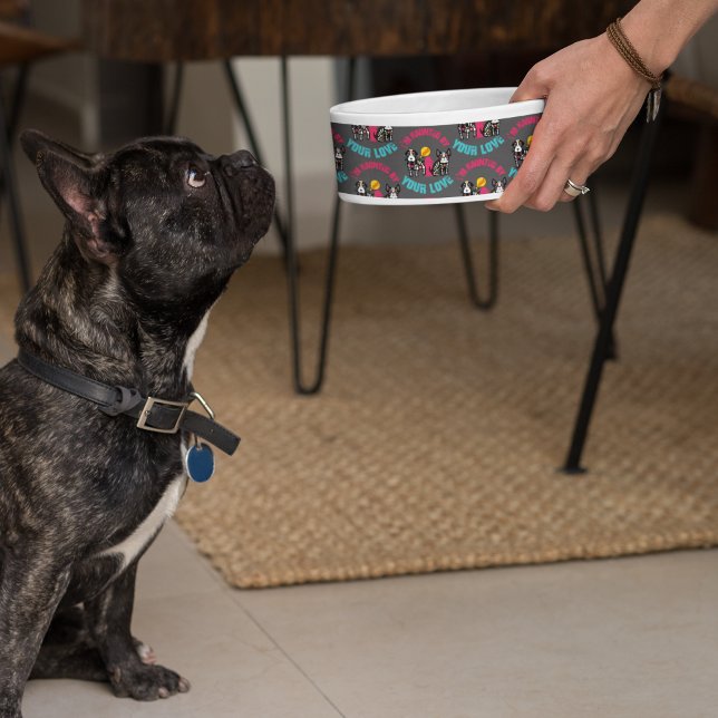 Tigela Assombrado pelo seu amor Cachorro de Açúcar (Criador carregado)