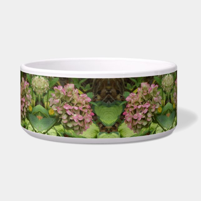 Tigela Autumn Hydrangea Bloom com Ouro Hosta Leaves (Direita)