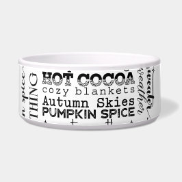 Tigela Autumn Vibes Pet Feeding Bowls