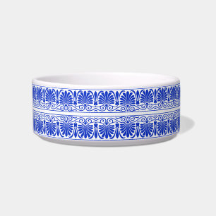 Tigela Azul-padrão árabe mediterrânico grego