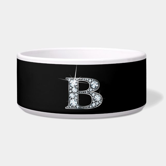 Tigela B Script "Diamond Bling" Pet Bowl (Frente)