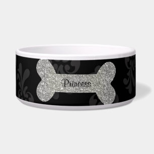 Tigela Bacia brilhante de prata personalizada dos