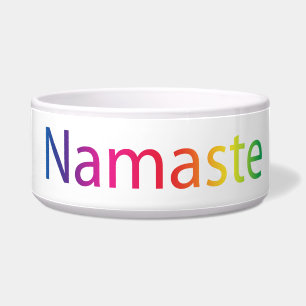 Tigela Bacia cerâmica do cão de Namaste