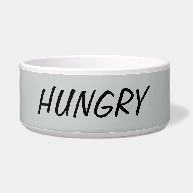 Tigela Bacia com fome do cão (Frente)