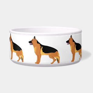 Tigela Bacia com german shepherd