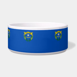 Tigela Bacia do animal de estimação da bandeira do esta