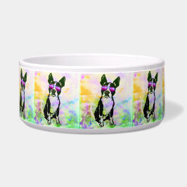 Tigela Bacia do animal de estimação de Boston Terrier