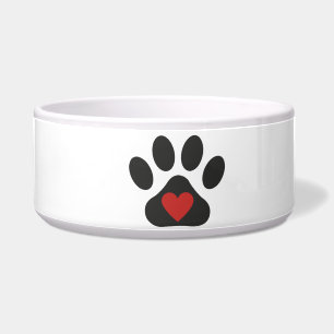 Tigela Bacia do animal de estimação do amor do cão