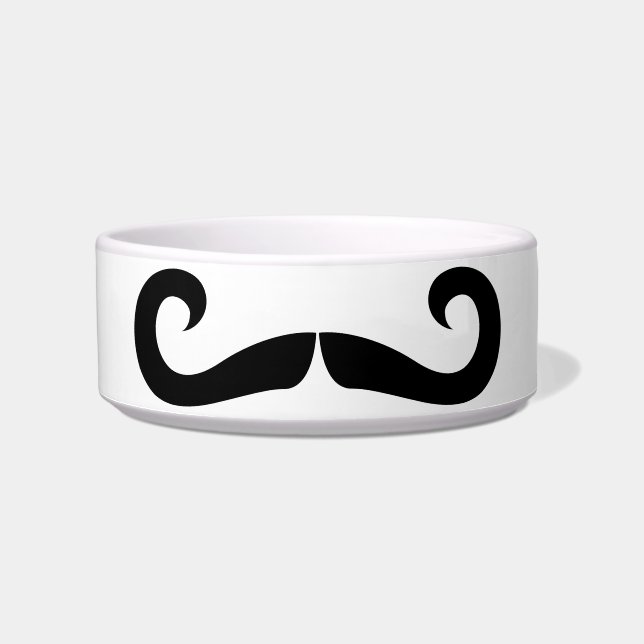 Tigela Bacia do animal de estimação do bigode (Frente)