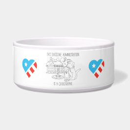 Tigela Bacia do animal de estimação do livro de receitas