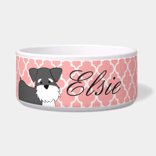 Tigela Bacia do animal de estimação do Schnauzer diminu