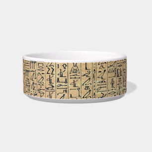 Tigela Bacia do animal de estimação dos Hieroglyphics