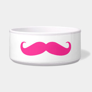 Tigela Bacia do cão - bigode do rosa quente