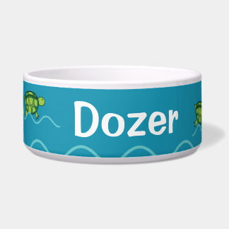 Tigela Bacia do cão da tartaruga de mar