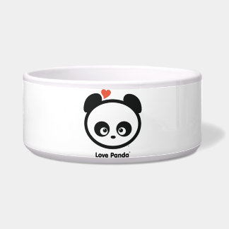 Tigela Bacia do cão de Panda® do amor