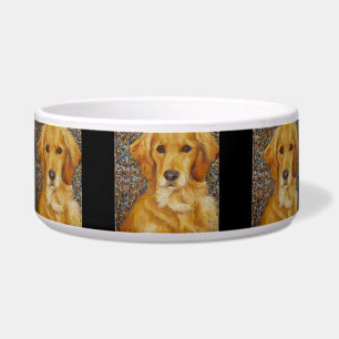Tigela Bacia do cão do golden retriever