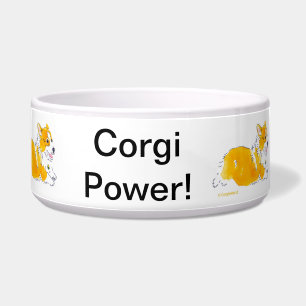 Tigela Bacia do cão do poder do Corgi