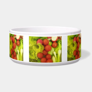 Tigela Bacia do cão dos vegetais de salada