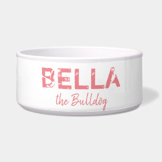 Tigela Bacia do costume do buldogue