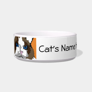 Tigela Bacia do gato de Personalizable Ragdoll