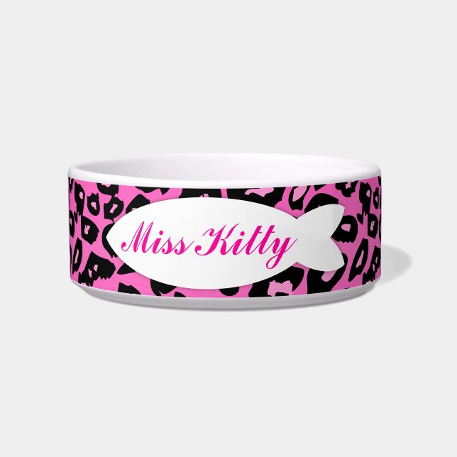 Tigela Bacia duvidoso feita sob encomenda do gatinho do (Frente)