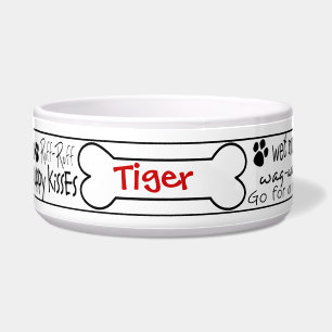 Tigela Bacia personalizada arte do animal de estimação