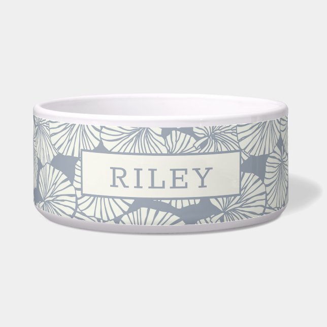 Tigela Bacia personalizada bonito da água do cão (Frente)