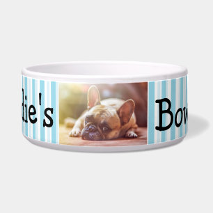 Tigela Bacia personalizada do cão da foto