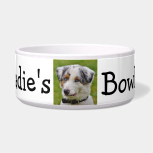 Tigela Bacia personalizada do cão da foto